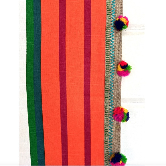 KIM SEYBERT Jaipur Cotton Dinner Napkins in White & Multi - Set of 8 - NWOT - Picture 2 of 10